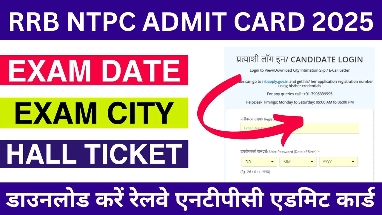 RRB NTPC CBT DATE 2025