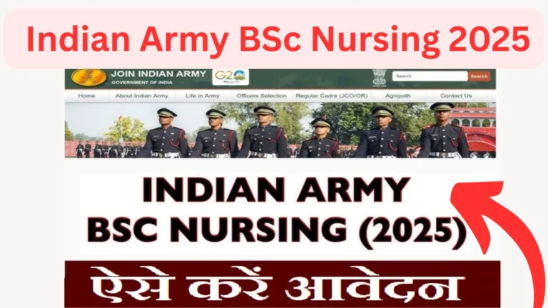 Indian Army BSc Nursing