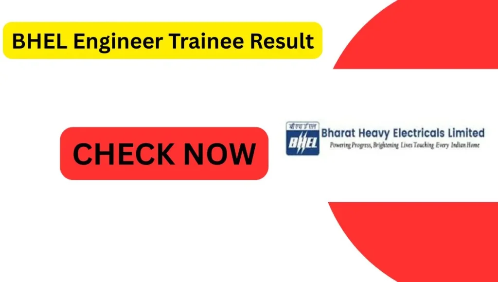 BHEL Engineer Trainee Result