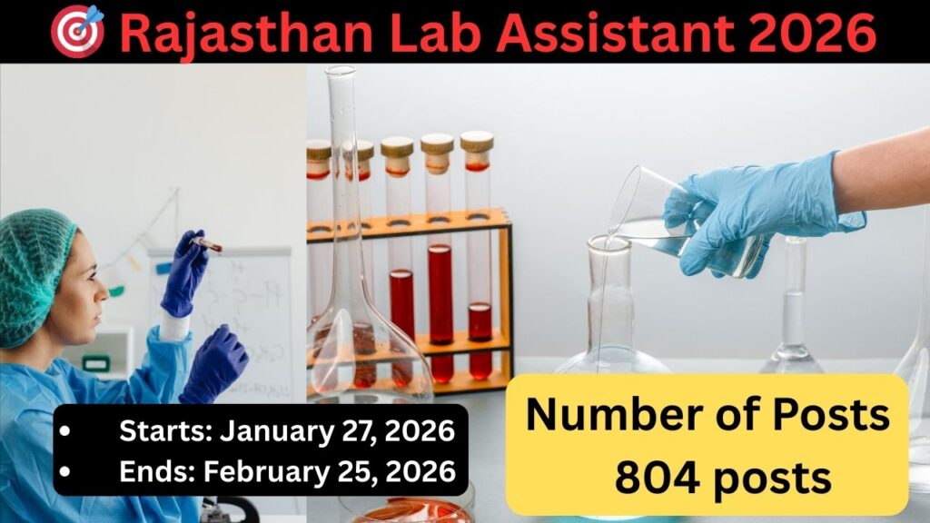 🎯 Rajasthan Lab Assistant 2026