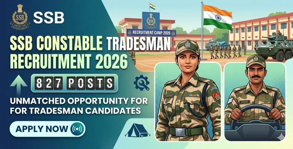SSB Constable Tradesman Recruitment 2026,