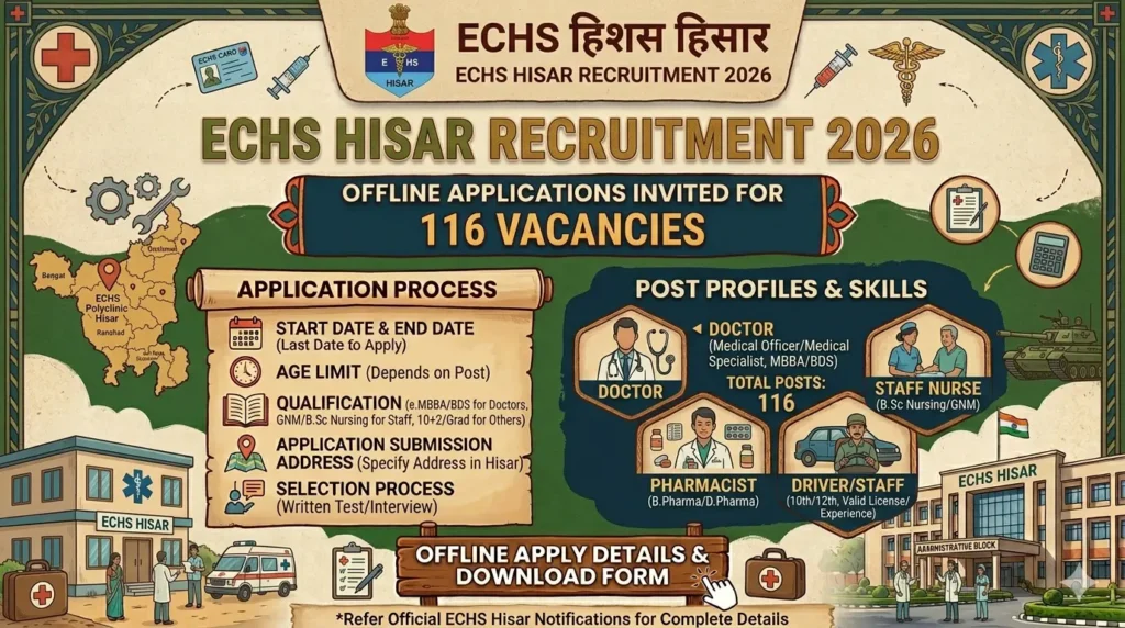 ECHS Hisar Recruitment 2026