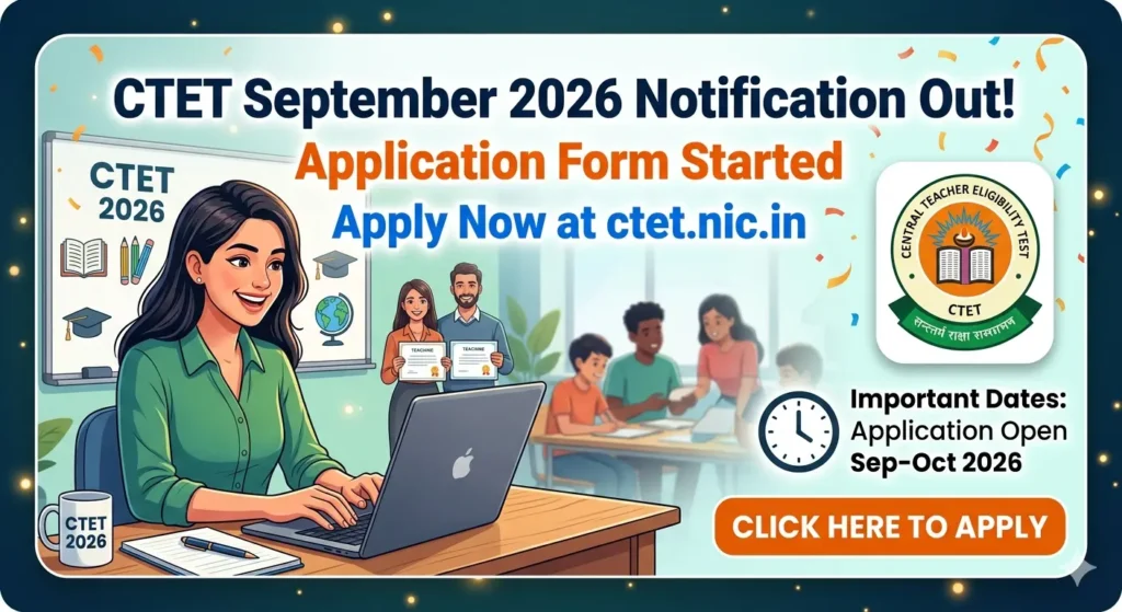 CTET September 2026 Notification