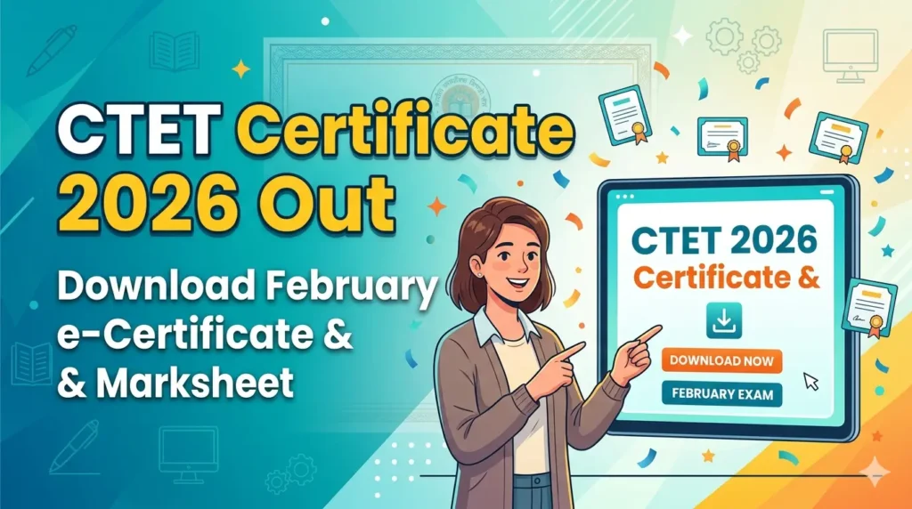 e-Certificate and marksheet on DigiLocker.