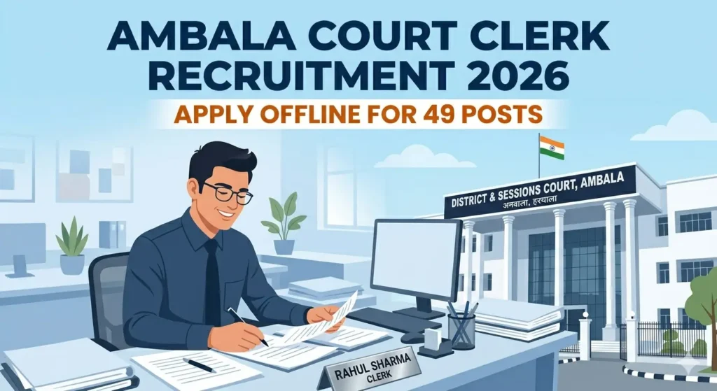 Ambala Court Clerk Recruitment 2026